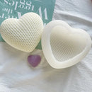 Woven Love Silicone Molds DIY Handmade Heart Cake Chocolate Baking Molds Heart-shaped Candle Soap Plaster Valentine's Day Decor