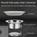 S/L Squatting Pan Anti-smell Plug Stainless steel Toilet Floor Deodorize Stopper Bathtub Anti-blocking Cover Bathroom Accessory