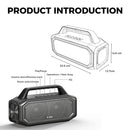 The Acoustic Nomad | 80W Portable Bluetooth Speaker with IPX6 Waterproofing & Stereo Pairing