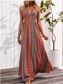 New Summer Beach Dress Vestidos Para Mujer Printing Dresses Fashion Suspenders Dress Party Dresses Clothing Long Dresses