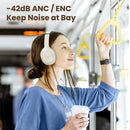 HAYLOU S35 ANC Wireless Bluetooth 5.2 Headphones 42dB Over-ear Noise Cancellation Headsets 40mm Driver 60H Playtime Earphones