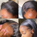 Straight Weaving Human Hair Extensions Bundles 28 30 32 Inch With 13x4 Lace Frontal Brazilian Human Weaves Hair Closure 4x4 5x5