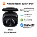 New Xiaomi Redmi Buds 6 Play Wireless Bluetooth Earphone, AI Noise Reduction, BT5.4, Touch Control Wireless Earphone 5 EQ Modes