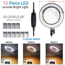 72颗LED 10倍新型照明放大镜 USB 3色LED放大镜 适用于烙铁维修/台灯/护肤美容工具