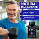 NAD+补充剂，含槲皮素+白藜芦醇的补充剂——支持细胞健康、肌肉、大脑、视力及心脏健康
