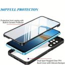2 In 1 Double-sided Transparent Heavy Duty Protective 360 Degree Case For Samsung Galaxy M52 5G M33 M53 A05 A05S A04S A15 Cover