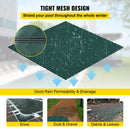 SucceBuy Pool Safety Cover Rectangle Inground Pool Cover Green Mesh Solid Pool Safety Cover For Winter Safety Swim Pool Cover