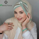 Islam jersey hijab luxury abaya modal femme musulman foulard epingle hijabs for woman musulmane pour chiffon scarf bonnet turban