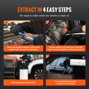 SucceBuy 6.5L Fluid Extractor Manual Hand-Operated Car Brake Oil Changer with Hose Vacuum Fluid Oil Pump for Car Accessories