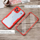 适用于 iPhone 14 Plus 13 12 11 15 Pro XS Max X 的 360 度全方位保护透明手机壳，软性前膜+后硬性 PC 边框盖