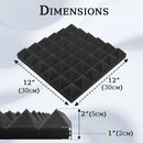 TOUO Acoustic Foam Panels 6/12/24 Pcs Soundproof Foam Wall Panels Studio Soundproofing On The Wall KTV Room Sound Proof Foam