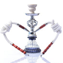 Glass Shisha Pipe Hookah with Ceramic Bowl Tongs Hookah Hose Complete Shisha Nargile Sheesha Narguile Chicha Hookah Water Pipe