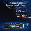 TOPESEL X16 NVMe M2 512GB 内置固态硬盘 PCIe 4.0x4 2280 SSD M.2 硬盘 适用于 PS5 笔记本电脑 PC