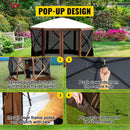 The Hex Haven | 12ft Pop-Up Camping Gazebo with 6-Sided Canopy Shelter