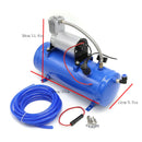 气泵 DC 12V 150psi 气泵系统带通用 6 升储气罐火车气喇叭套件气喇叭套件