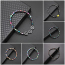 2024 Trendy Weight Loss Magnetic Hematite Round Beads Stretch Anklet Anti-Fatigue Health Care Energy Slimming Anklet Jewelry
