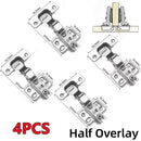ZEXEF Stainless Steel Hydraulic Hinges Cabinet Door Spring Hinge Damper Buffer Quiet Closing Kitchen Cupboard Furniture Hardware
