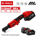 M-WALK 无绳电动扳手，直角棘轮扳手，螺母拆卸，汽车维修工具，适用于 Milwaukee 18V 电池针脚