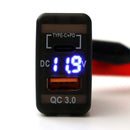 The Quicksilver Port | 36W Dual USB-C & USB-A Fast Vehicle Charger