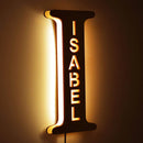 Custom Letters LED Night Light Wooden Engraved Name Home Decor Wedding Birthday Party Christmas New Year Decoration Lover's Gift