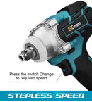 The Torque Surge | 520N.m Brushless Cordless Impact Wrench, 18V Kit
