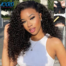 Jerry Curly Half Wig Human Hair Brazilian Deep Wave Curly Half Wig Human Hair 3 IN 1 Seamless Clip Ins Flip Over Drawstring Half Wig 200% Density Full Machine Made for Women Ready to Wear On Clearance Sale Pre Plucked Wig Par