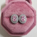 2026 Pink Silver Color Zircon Stud Earrings For Women Earing Girl Party Gift 1 dollar items Gothic freeshipping y2k Jewelry Z7