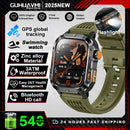 New Outdoor 10ATM Waterproof Swim Smart Watch Men GPS Compass Flashlight 540mAh Large Battery Bluetooth Call Sport HD Smartwatch