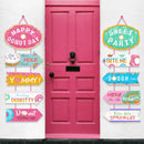 Sweet Donuts Party Decorations Wall Backdrops Hanging Banner Door Couplet Decoration Birthday Baby Shower Party Supplies