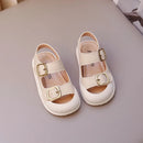 Baby Toes Capped Walking Shoes 2024 Summer Girls Simple Fashion Soft Sole Sandals Sweet Cute Boys Casual Versatile Beach Shoes