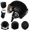 LOCLE Upgrade Ski Helmet With Goggles Integrated PC+EPS CE Certification Skiing Helmet Women Men Ski Snowboard Snow Helmet