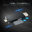 The Data Courier | JJC CR-UTC4AC UHS-II SD/microSD Card Reader (USB-C 3.1, 312MB/s)