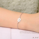 Cute Trendy Dog Cat Paw Custom Name Bracelet Women Stainless Steel Jewelry Multiple Names Personalized Pet Valentine's Day Gifts