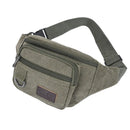 Chest Bag Canvas Waist Bag Women Men's Belt Bag Fashion Bum Bag Travel Purse Bag for Phone Pouch Pocket Hip Bag Waist Pack Male