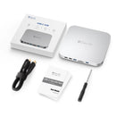 Elecife USB-C Docking Station for Mac Mini 7-in-1 USB 3.0 Hub with 2.5" HDD SATA Enclosure TF SD Card Slot for Mac Studio Dock