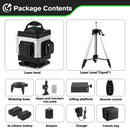 HGLINE 4D 16 Lines Laser Level APP Remote Control 360° Cross Measure Laser Beam Laser Level Horizontal Vertical Levels Tools