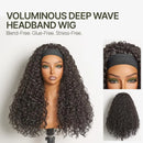 Jerry Curly Half Wig Human Hair Brazilian Deep Wave Curly Half Wig Human Hair 3 IN 1 Seamless Clip Ins Flip Over Drawstring Half Wig 200% Density Full Machine Made for Women Ready to Wear On Clearance Sale Pre Plucked Wig Par