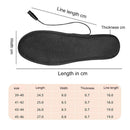 USB Heated Shoe Insoles Winter Electric Heated Insoles Warm Thermal Insoles Foot Warmer Heating Shoe Pad for Women Men