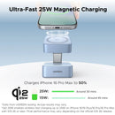 UGREEN Qi2 25W 15W Magnetic 2-in-1 Wireless Charger Stand Fast Charging Stand Magsafe Charger For iPhone 16 17 Series