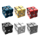 Metal Magic Cube Stress Relief Toy Cube Portable Educational Toys Decompresses Relax Toys for Children Adults Birthday Gift
