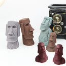 Hot Big Nose Stone Man Candle Silicone Mold Easter Island Moai Statue Crafts Abstract Carving Upper Body Epoxy Resin Mould