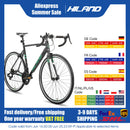 Hiland 铝制公路自行车，禧玛诺 14 速，53/57 厘米车架，男士公路赛车