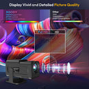 XGODY 4K Projector Smart HD LED 5G WiFi Bluetooth 12000L HDMI USB Android Home Theater
