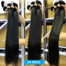 The Loom Ledger | 3-Piece Brazilian Straight Hair Bundle Set with 2x6 Lace Closure