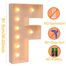 91.5CM DIY Name Giant Led Light Letter Frame Box Wedding Valentine's Day Party Decoration Anniversary Baby Shower Birthday Decor