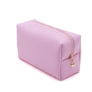 Patch Cosmetic Bag Stitched Letters PU Leather Waterproof Cosmetic Bag Travel Organizer for Women Teen Girls Makeup Bags New