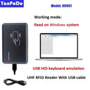 Yanpodo UHF RFID Reader | 860-960MHz OTG HID USB Keyboard Emulation