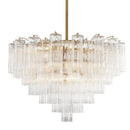 Amber Murano Glass Ceiling Chandelier Round for Dining Living Room Bedroom Modern Murano Glass Pendant Chandelier Light
