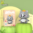 HUIQIBAO Mini Cute Anima Micro Building Blocks 3D Diamond Model LION Bricks DIY City Construction Toys for Children Kids Gift
