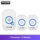 Fuers M557 Doorbell Waterproof Wireless Chime Home Doorbell  Intelligent 32 Songs Smart Doorbell Alarm With Battery